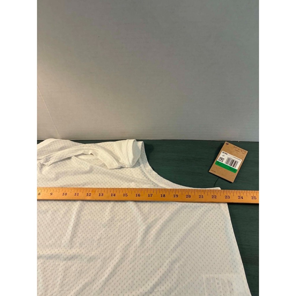 Nike One Dri-FIT Womens XL White Mesh Training Tank Top Sleeveless NWT - Picture 7 of 8